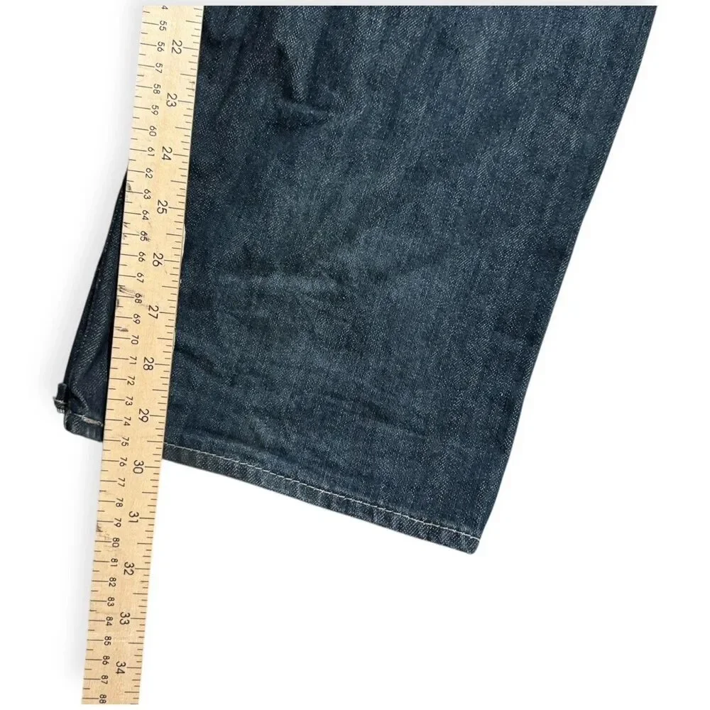 Levi's 501 Jeans Mens 40x30 Blue Straight Button Fly Mid Rise Dark Wash Denim